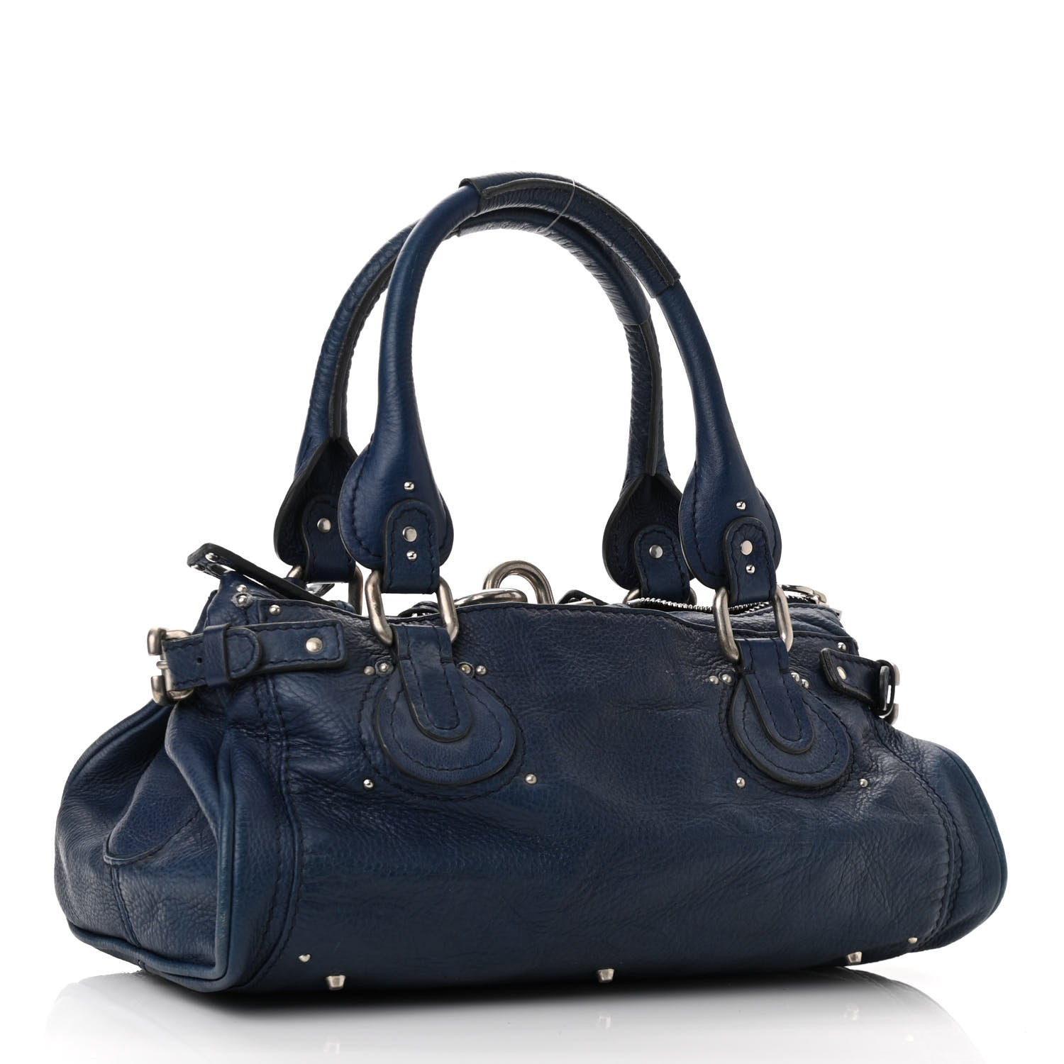 Chloe Calfskin Paddington Satchel Blue 3 of 10