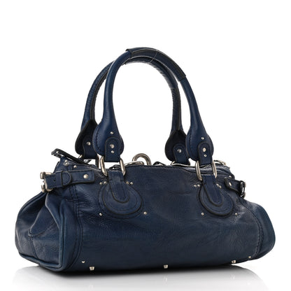 Chloe Calfskin Paddington Satchel Blue 3 of 10