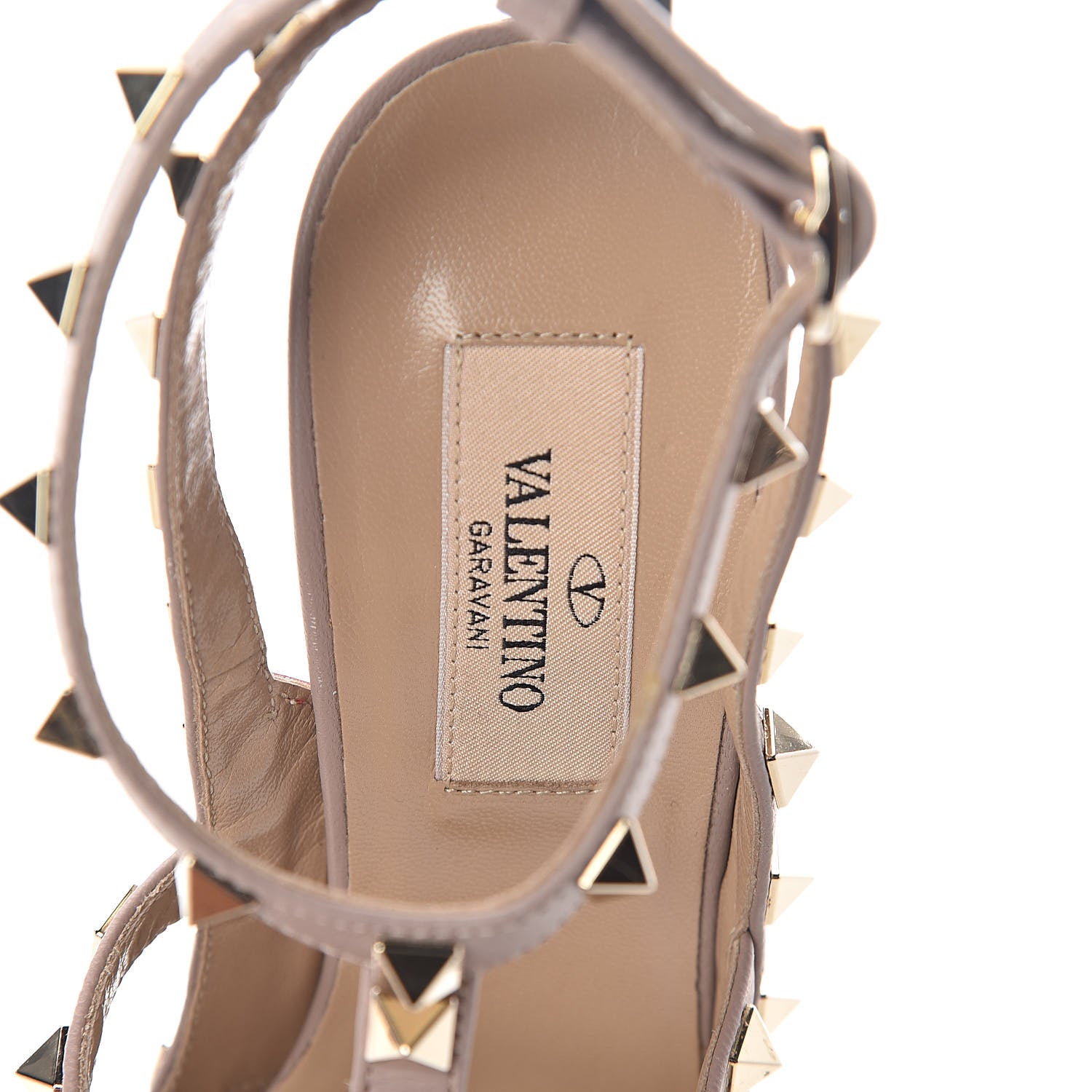 Valentino Garavani Patent Rockstud Ankle Strap 100mm Pumps 37.5 Rosso Valentino Poudre 5 of 7