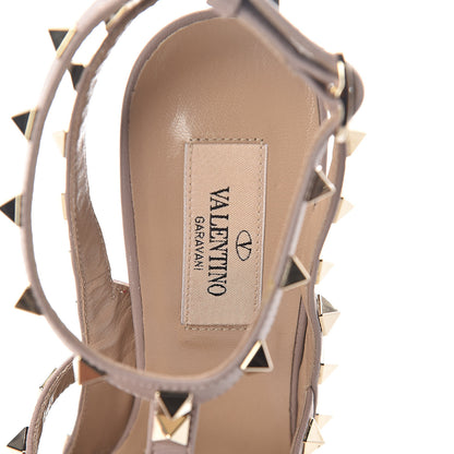 Valentino Garavani Patent Rockstud Ankle Strap 100mm Pumps 37.5 Rosso Valentino Poudre 5 of 7