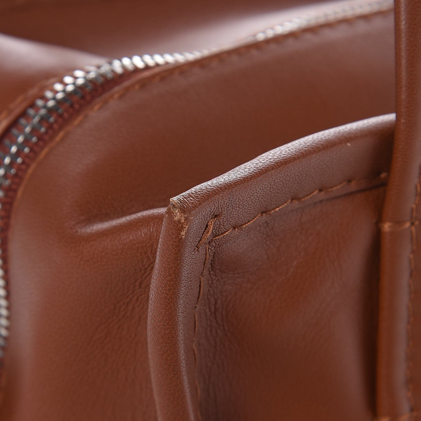 Agneau XS Bazar Shopper Tote Marron Fauve