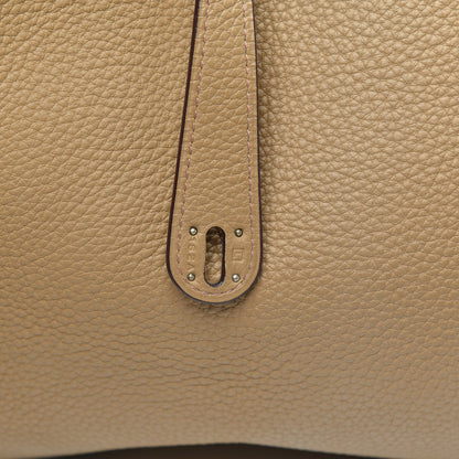 Hermes Taurillon Clemence Lindy 45 Tabac Camel 8 of 10
