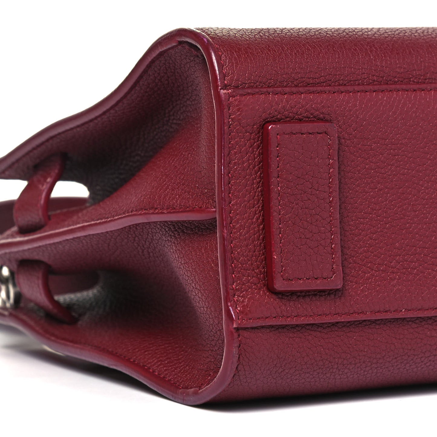 Grained Calfskin Nano Sac De Jour Souple Palissandre
