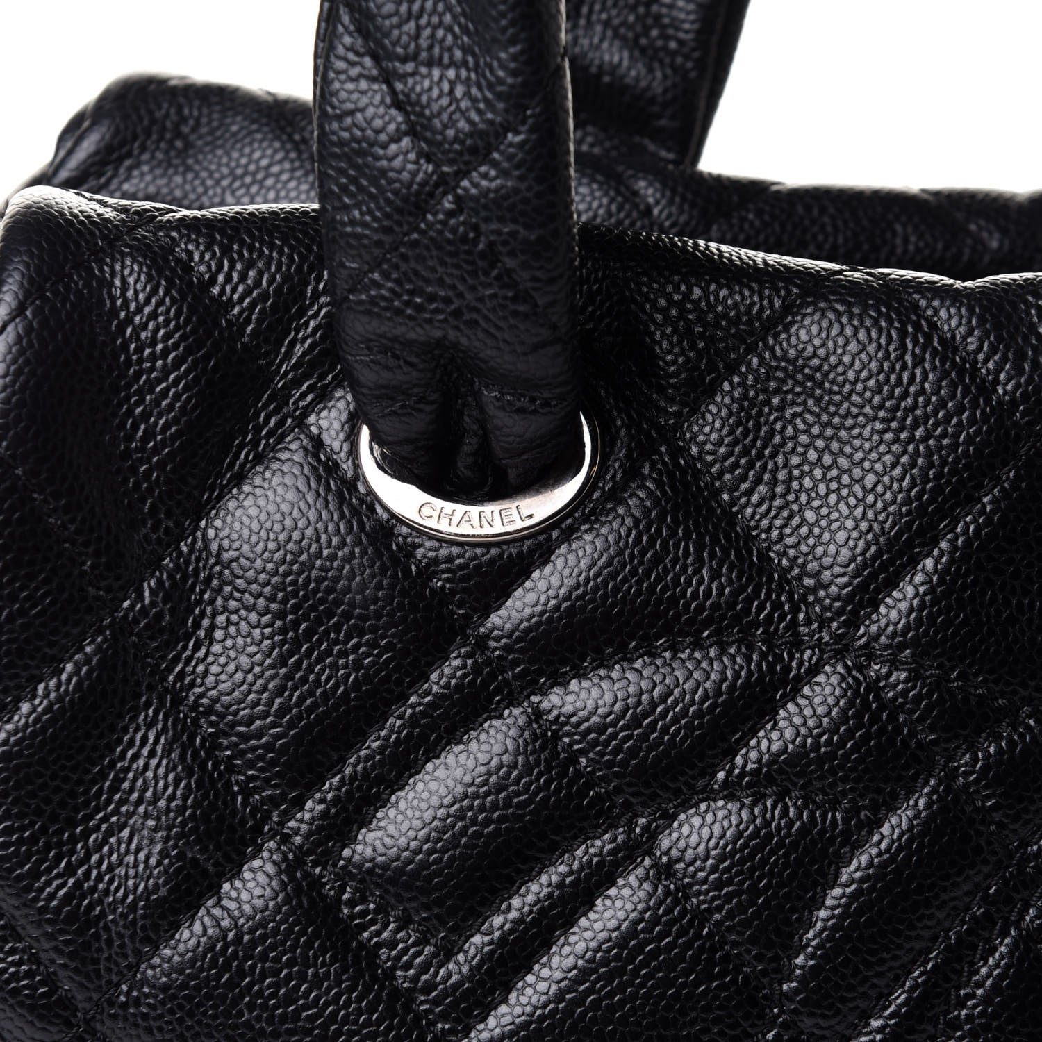 Chanel Caviar Quilted CC Timeless Bowler Black 7 of 11