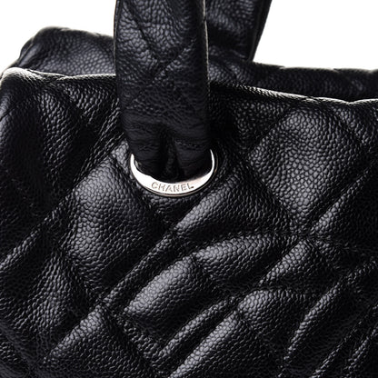Chanel Caviar Quilted CC Timeless Bowler Black 7 of 11
