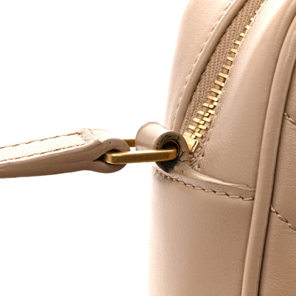 Saint Laurent Calfskin Matelasse Monogram Lou Camera Bag Dark Beige 12 of 13
