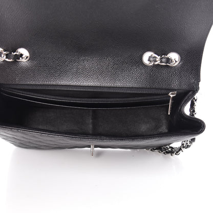 Chanel Caviar Quilted Jumbo Single Flap Black 5 of 11