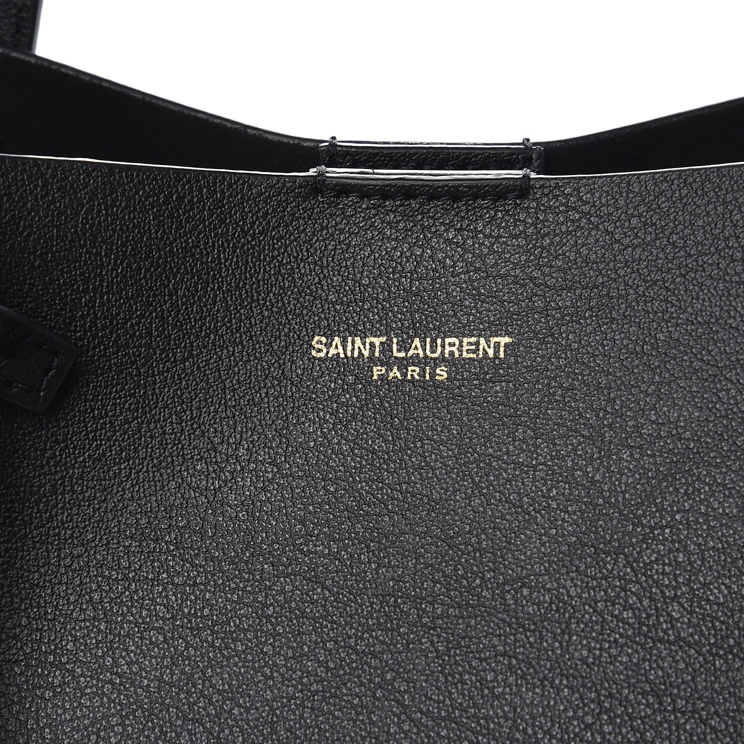Saint Laurent Calfskin Large Shopping Tote Black 10 of 10