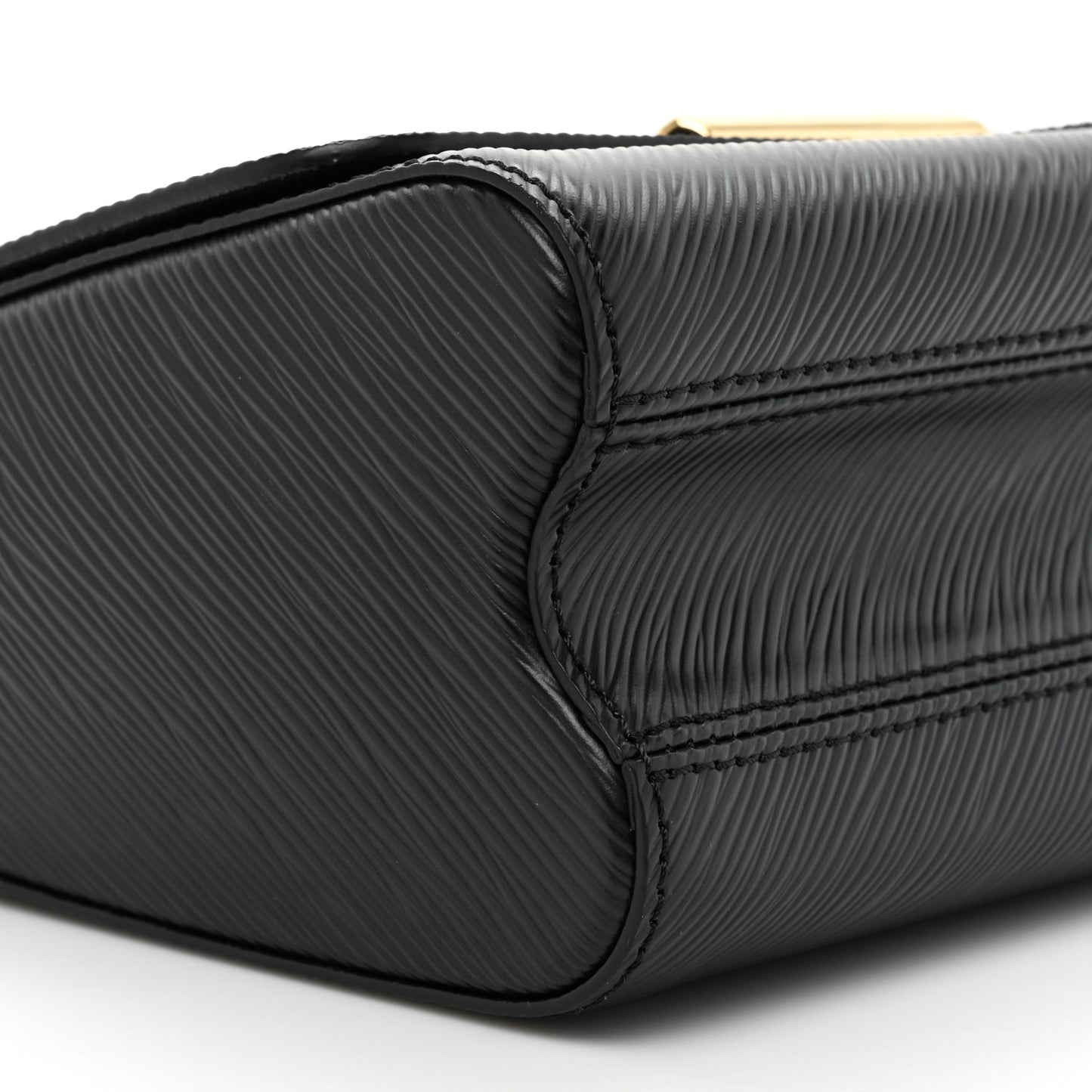 Epi Twist Braided Strap Shoulder Bag MM Black