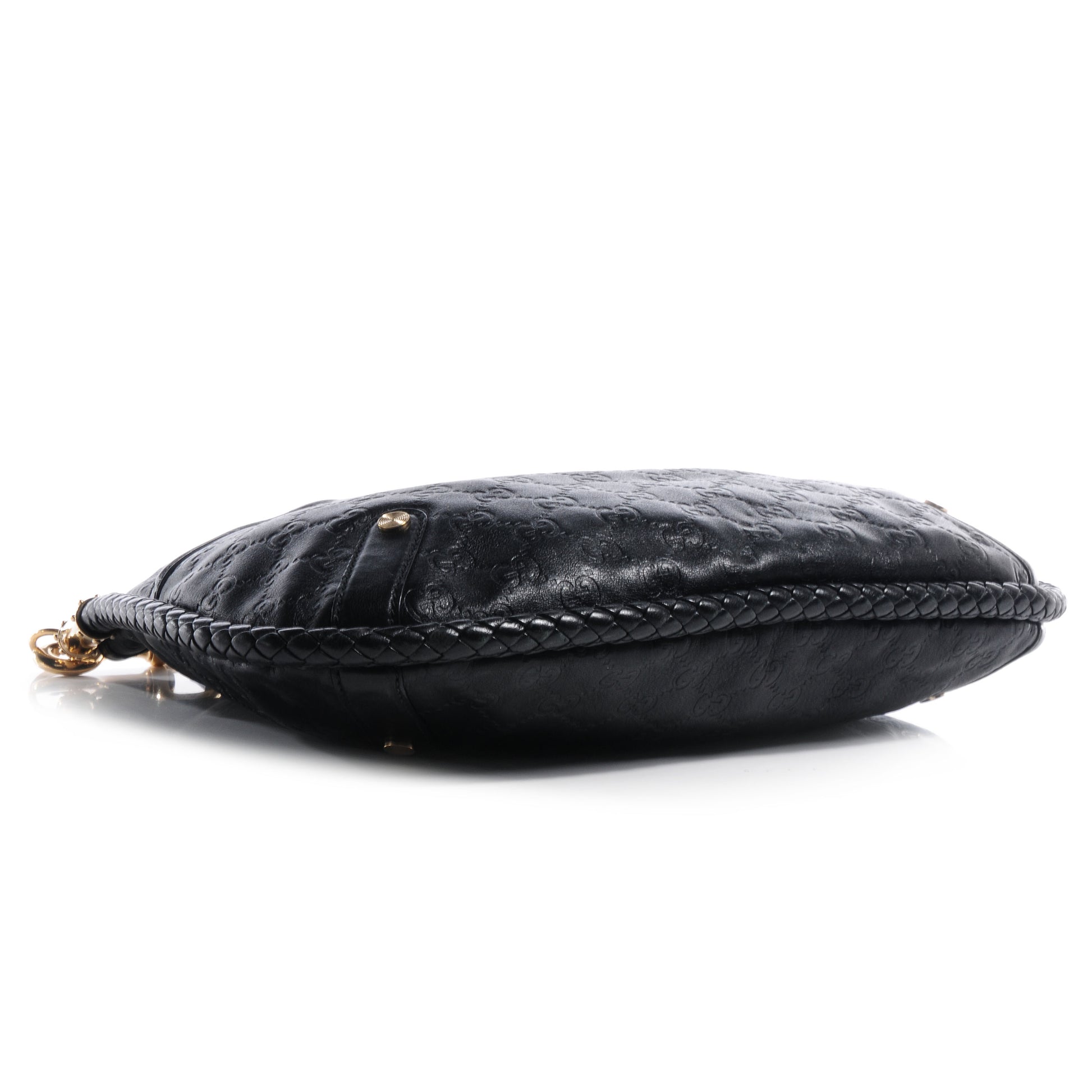 Gucci Guccissima Britt Medium Shoulder Bag Black 4 of 7