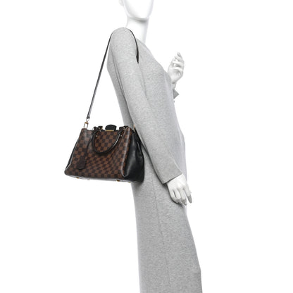 Louis Vuitton Damier Ebene Cuir Taurillon Brittany Black 2 of 13