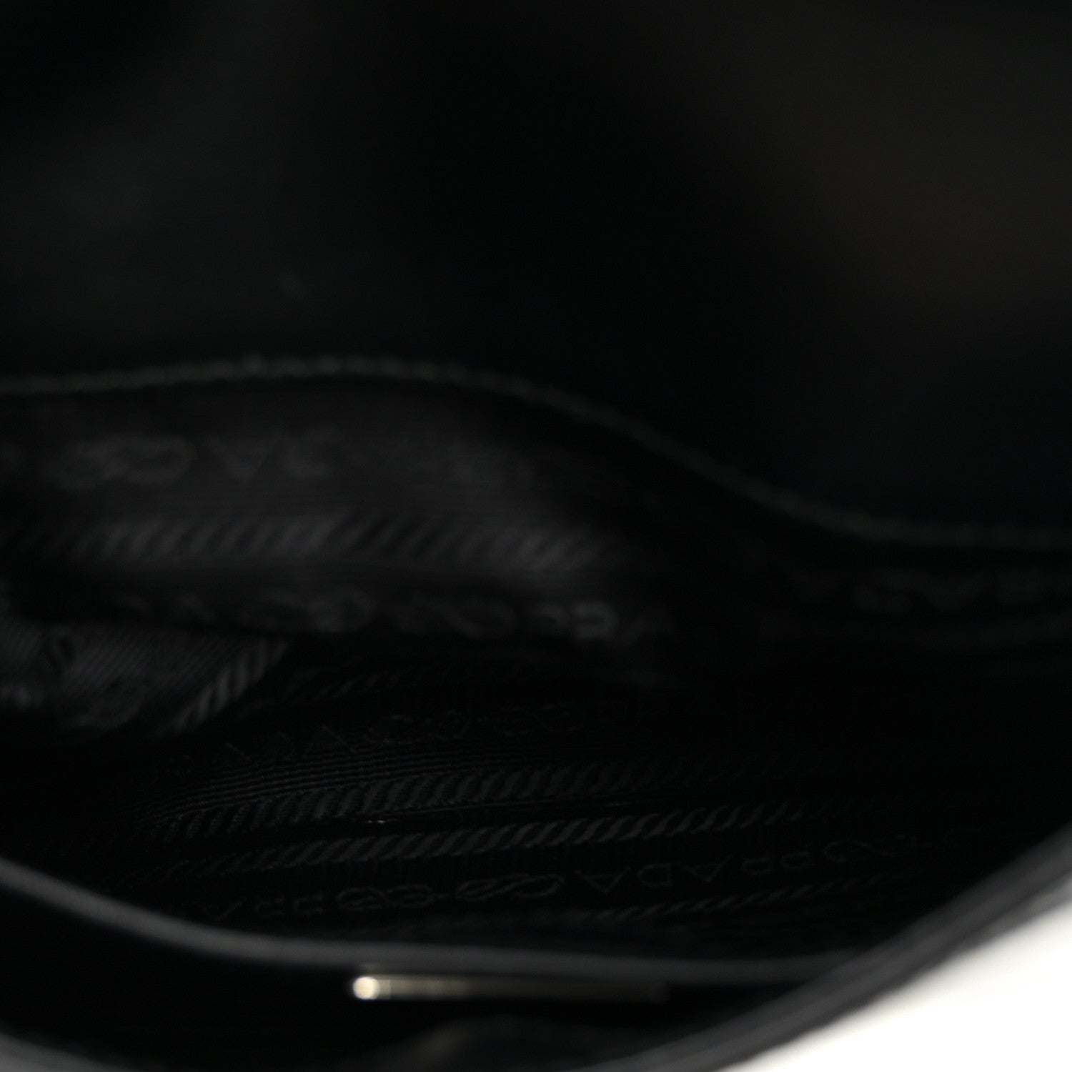 Prada Spazzolato Cleo Flap Shoulder Bag Black 4 of 8