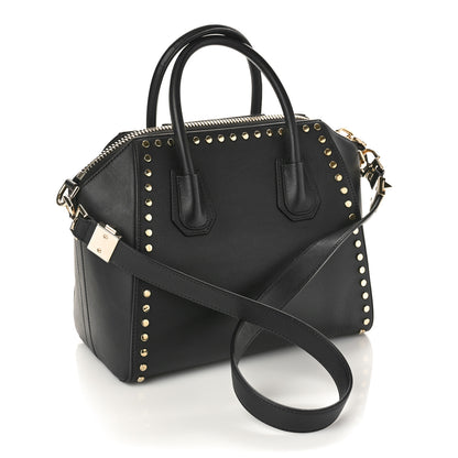 Givenchy Smooth Calfskin Small Studded Antigona Black 3 of 8