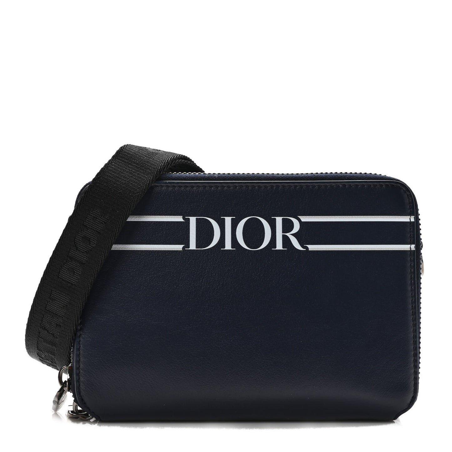 x Descente Double Zip Crossbody Navy Blue