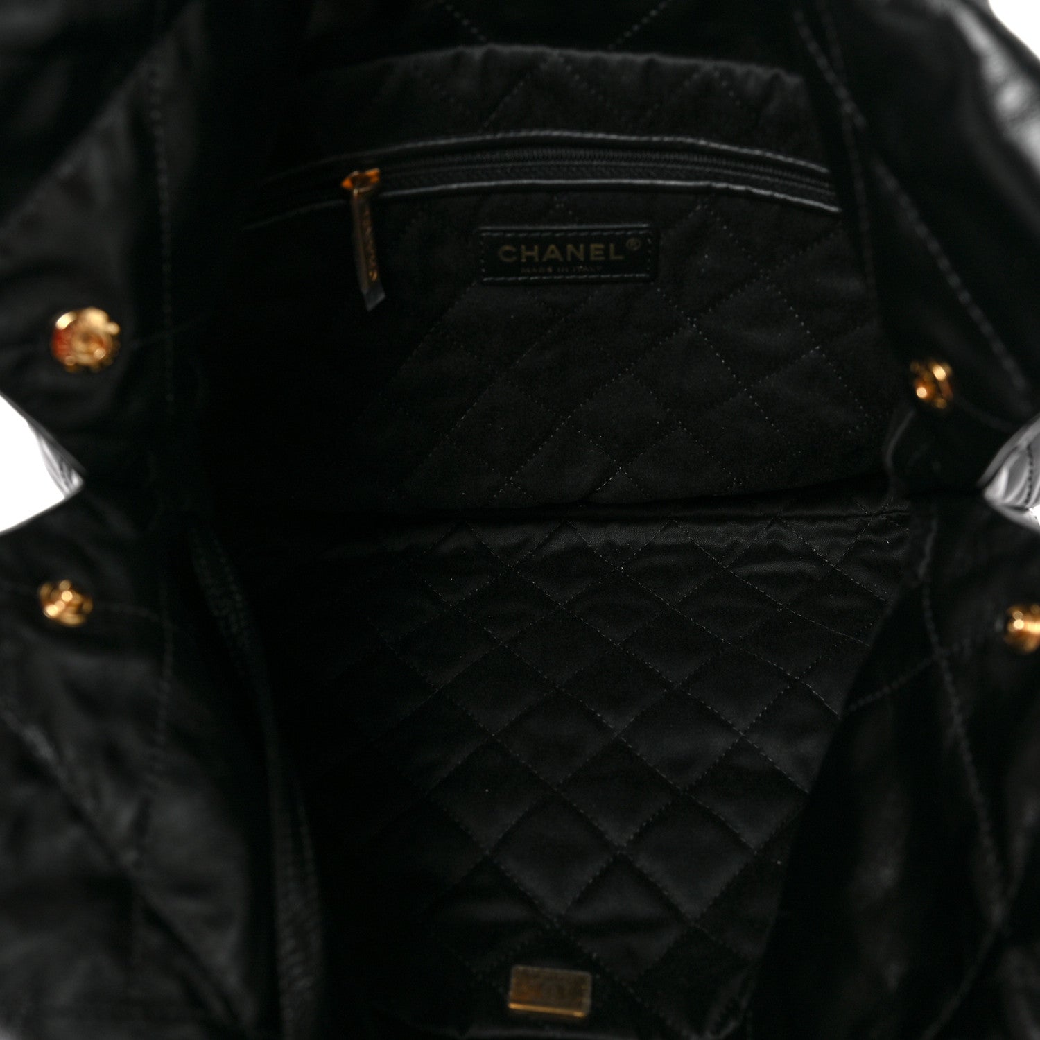 Chanel Calfskin Quilted Small Chanel 22 Black 5 of 9