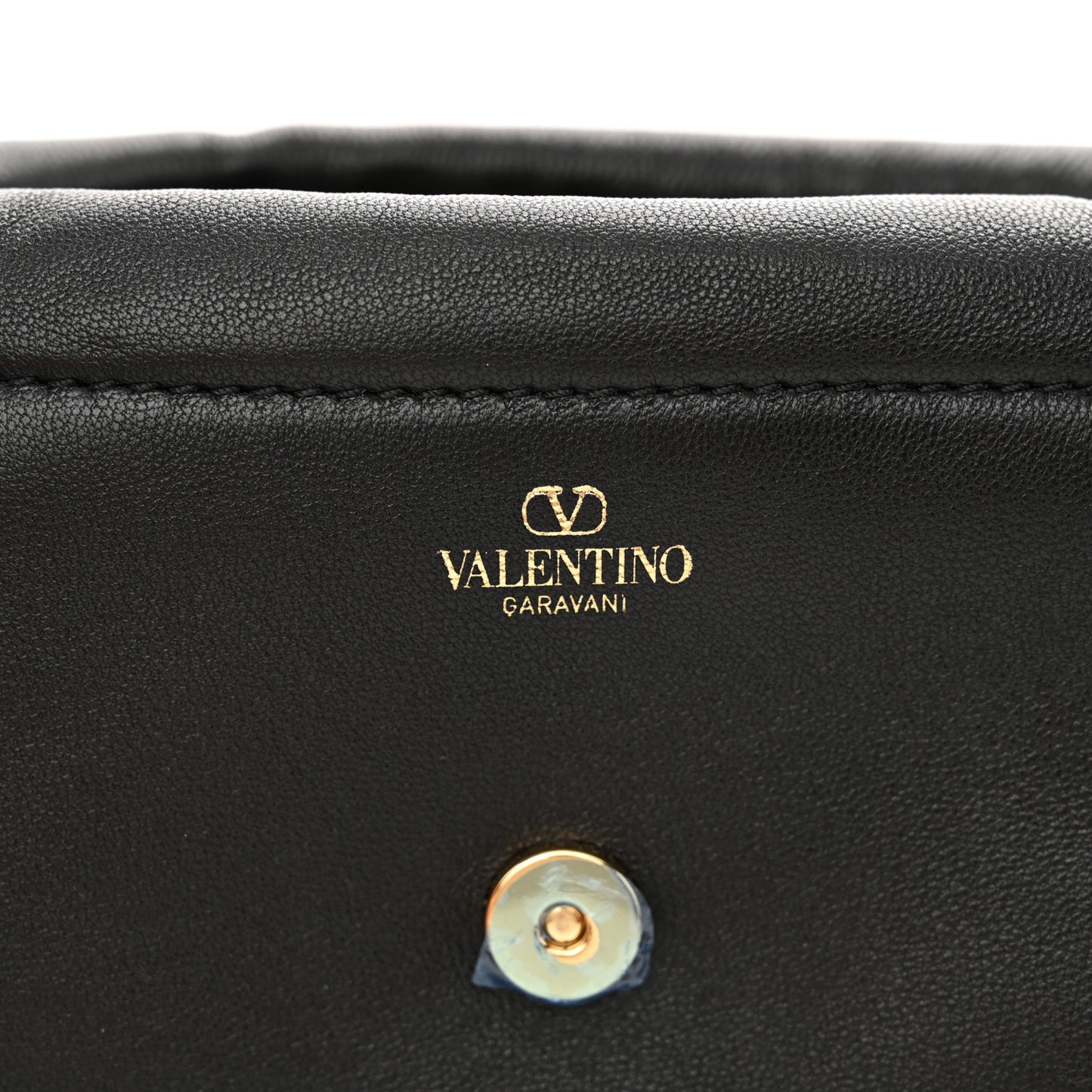 Lambskin Vlogo Mini Crossbody Bag Black