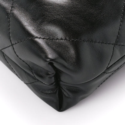 Chanel Shiny Calfskin Quilted Mini Chanel 22 Black 11 of 12