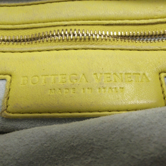 Woven Leather Hobo Yellow