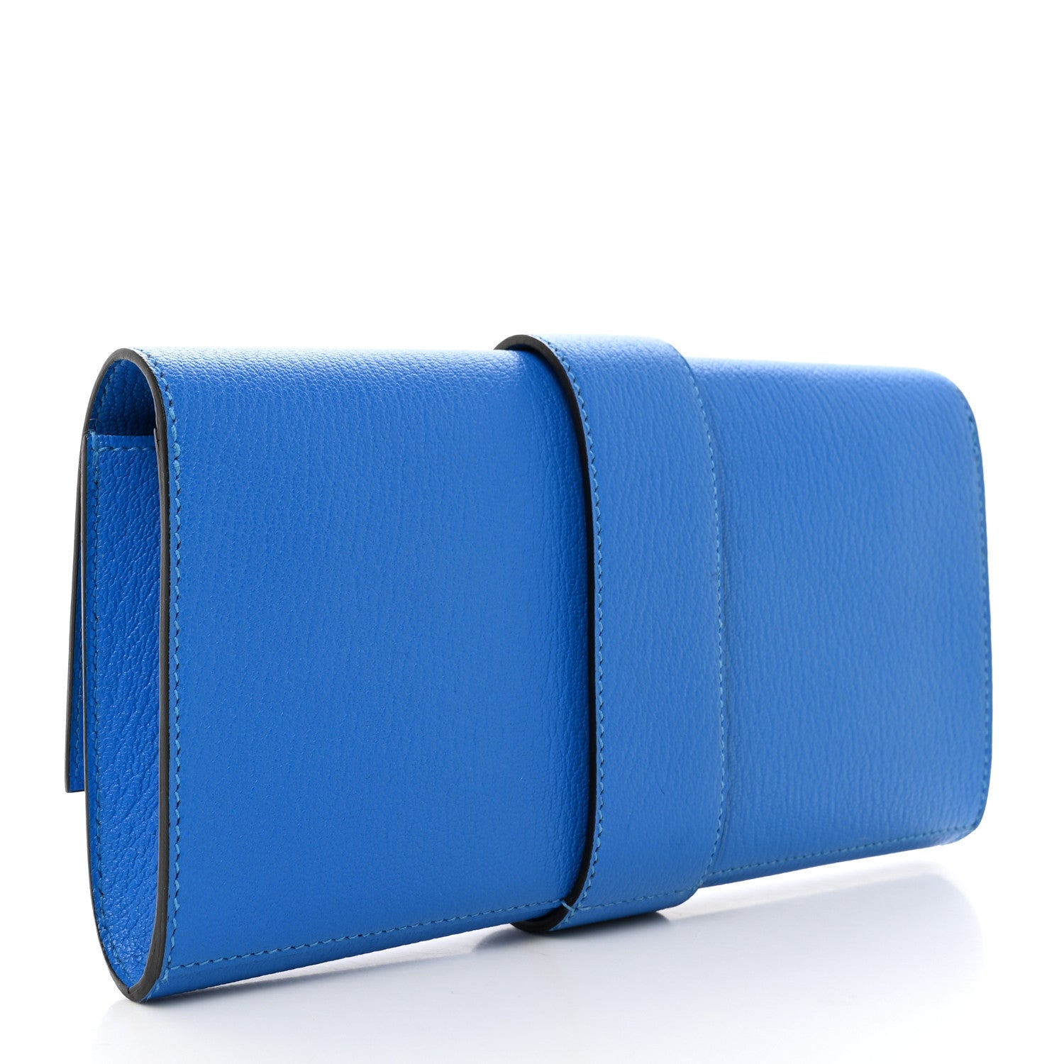 Hermes Chevre Mysore Medor 23 Clutch Bleu Hydra 3 of 7