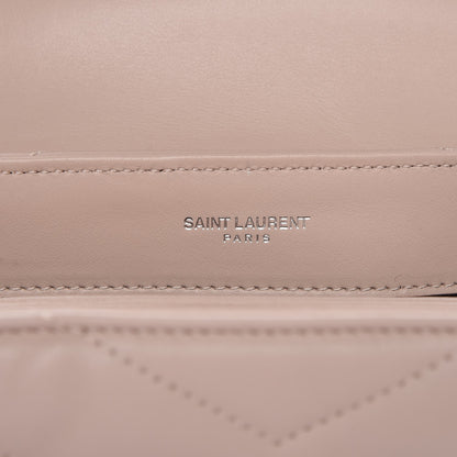 Saint Laurent Calfskin Y Quilted Monogram Toy Loulou Crossbody Bag Marble Pink 6 of 8