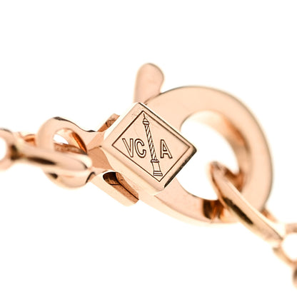 Van Cleef & Arpels 18K Rose Gold Mother Of Pearl Lucky Spring Plum Blossom Bracelet 3 of 6
