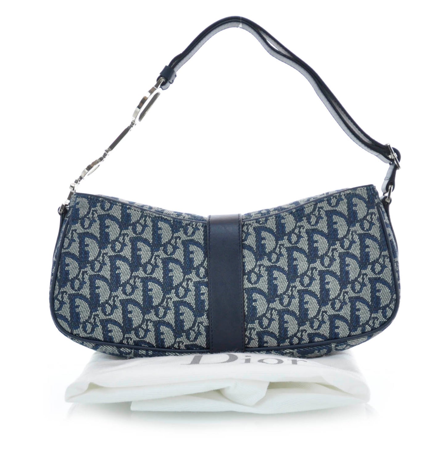Monogram Charm Shoulder Bag Navy