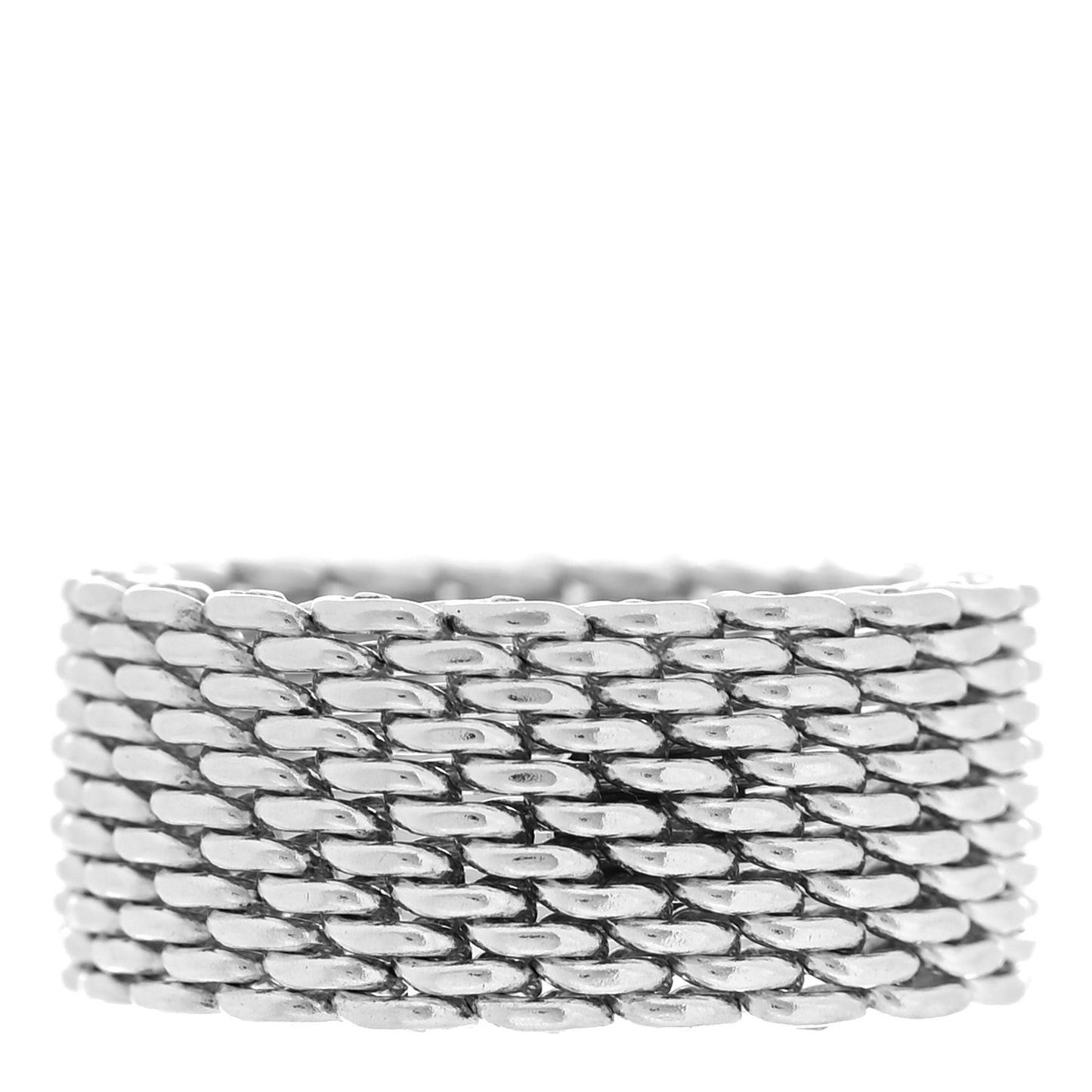 Sterling Silver Somerset Mesh Ring 55 7.25