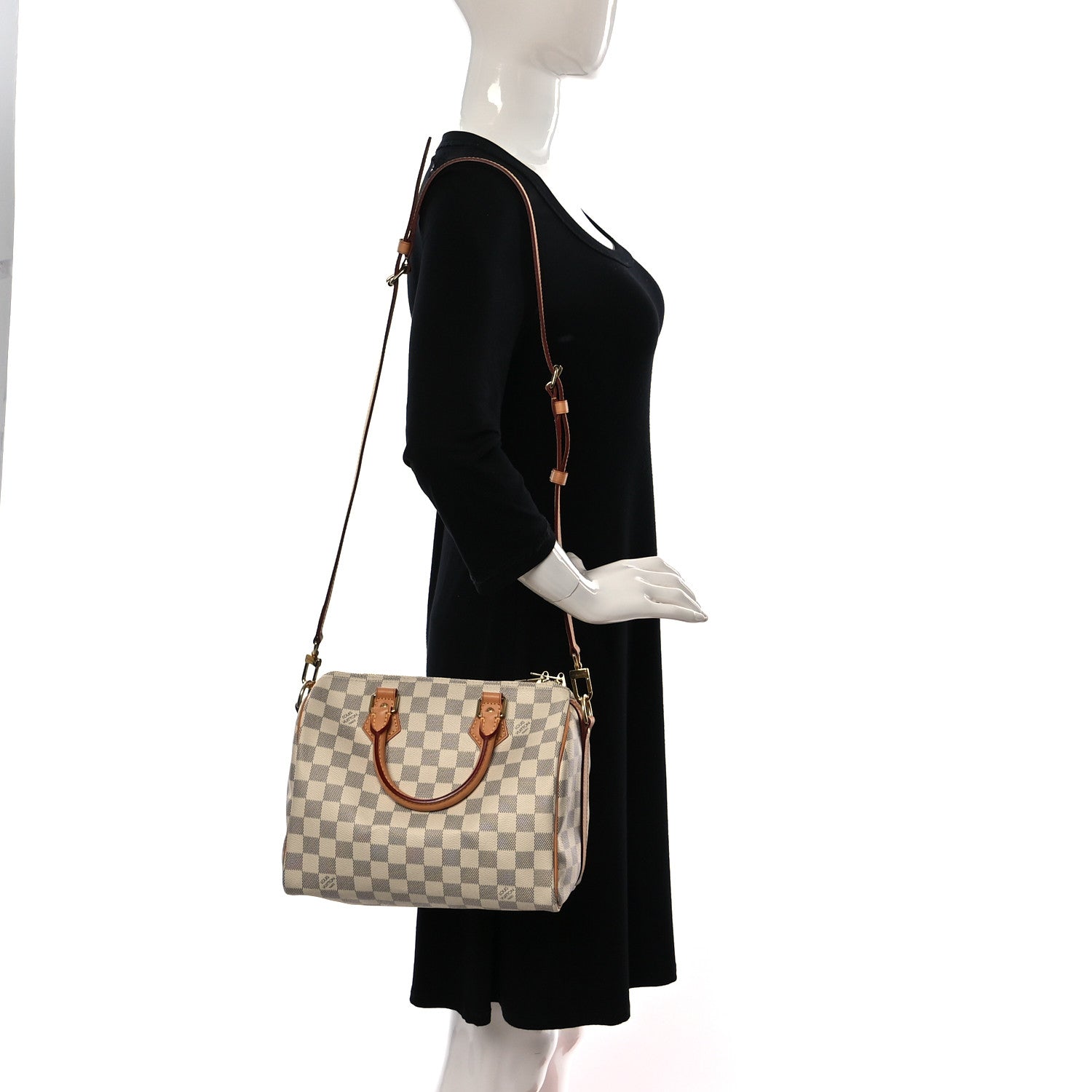 Louis Vuitton Damier Azur Speedy Bandouliere 25 2 of 10