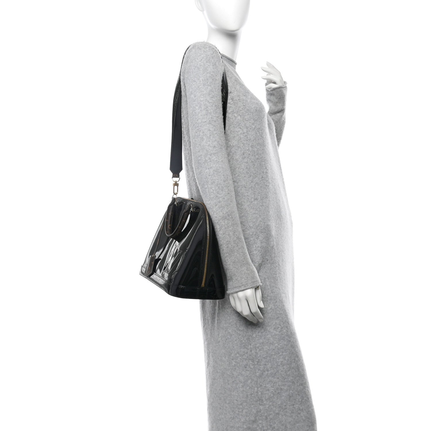 Louis Vuitton Patent Monogram Alma PM Black 2 of 9