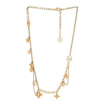 Louis Vuitton Metal Blooming Supple Necklace Gold 3 of 6