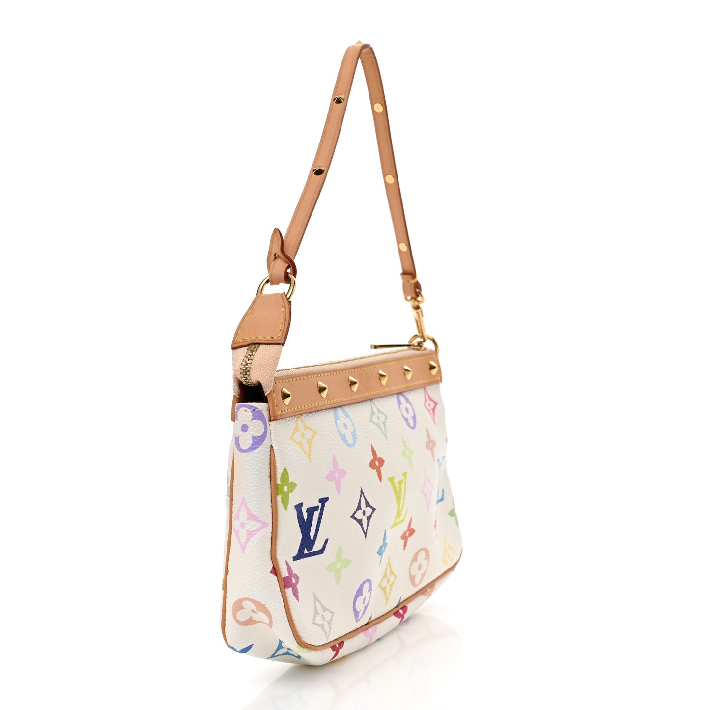 Monogram Multicolor Pochette Accessories White