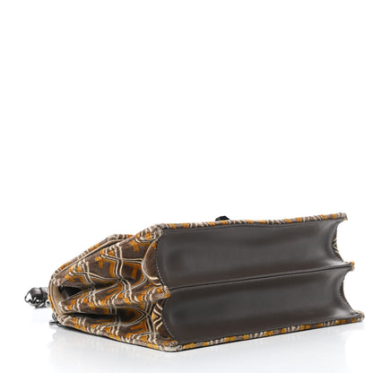 Fendi Calfskin Velvet Tappetino Kan I Shoulder Bag Multicolor 4 of 11