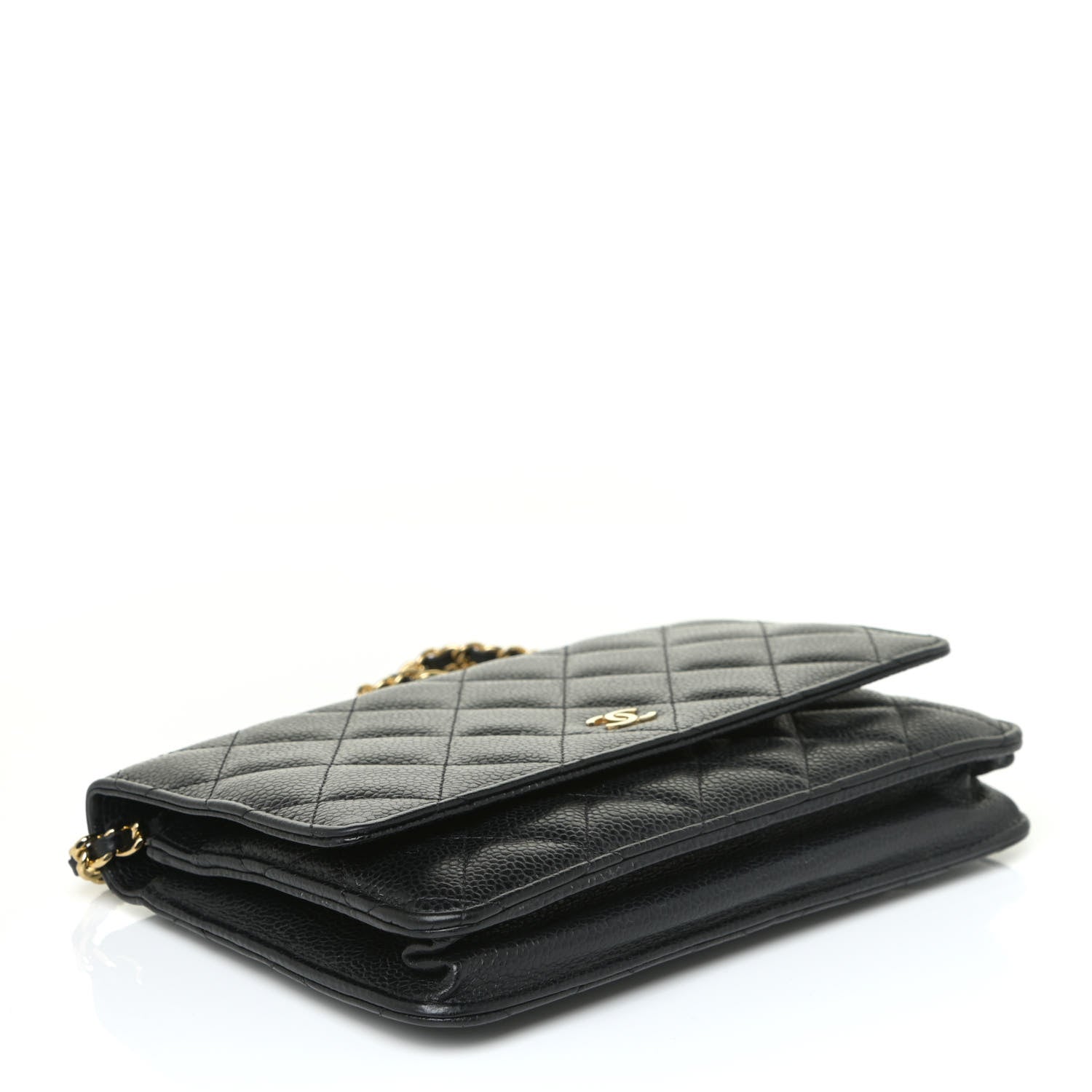 Chanel Caviar Quilted Wallet On Chain WOC Black 4 of 13