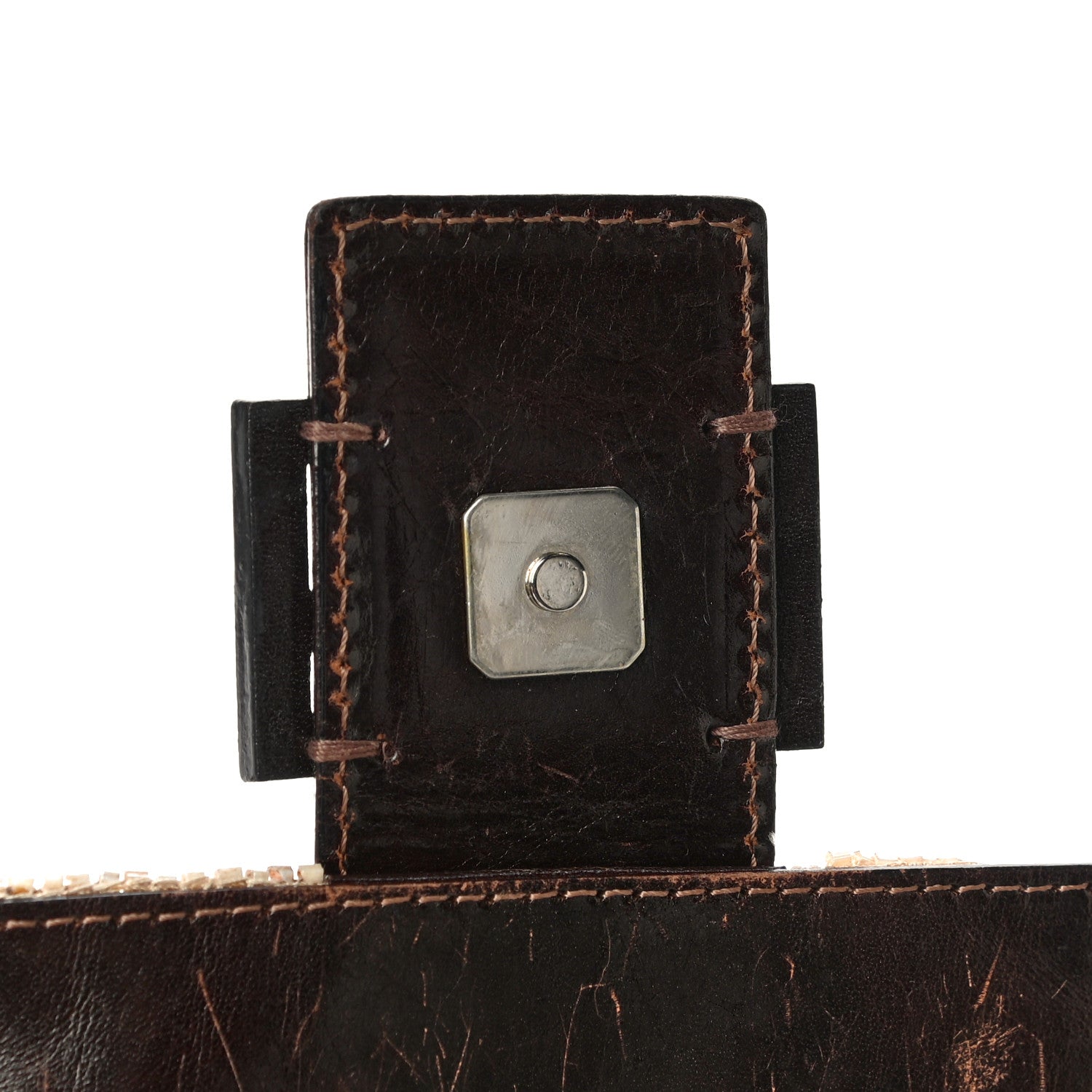Fendi Beaded Baguette Beige 17 of 17