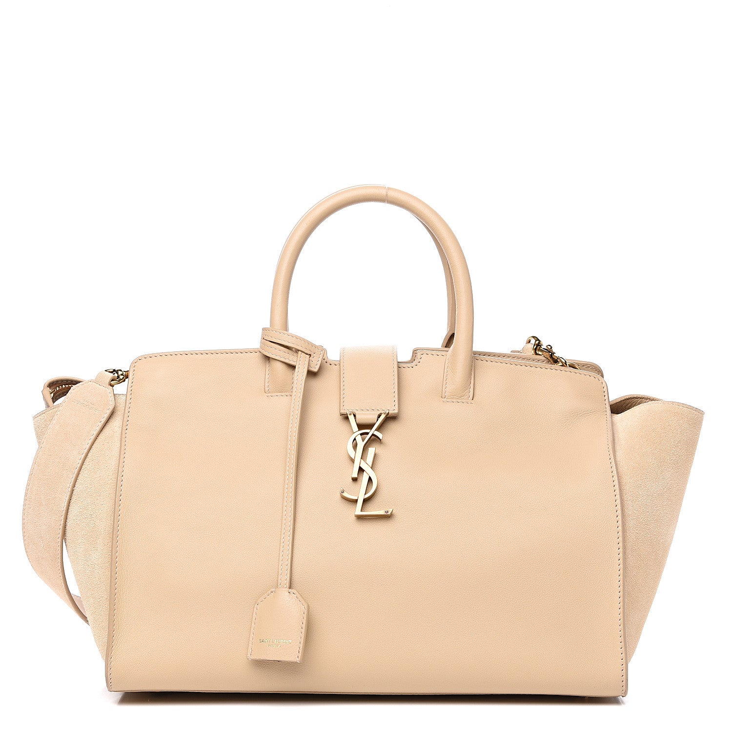 Saint Laurent Calfskin Small Monogram Downtown Cabas Nude Powder 1 of 11