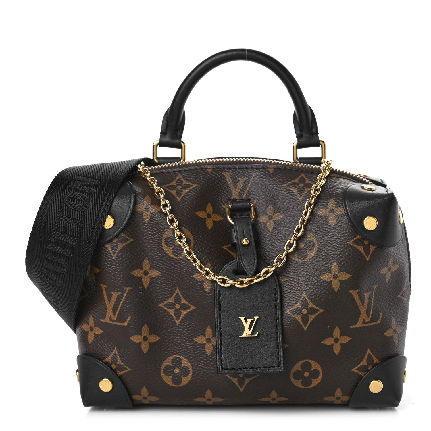 Louis Vuitton Monogram Petite Malle Souple Black 1 of 8