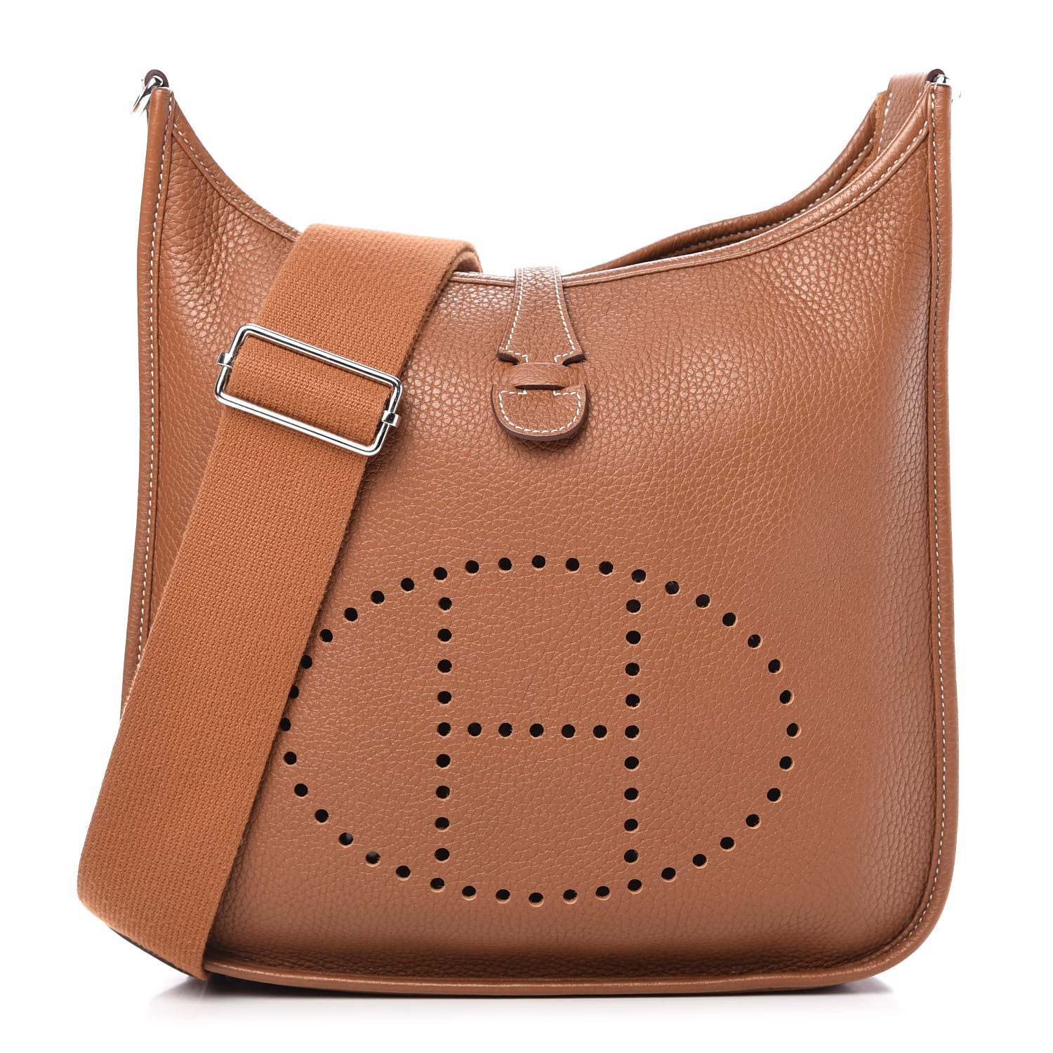 Hermes Taurillon Clemence Evelyne III PM Gold 1 of 9