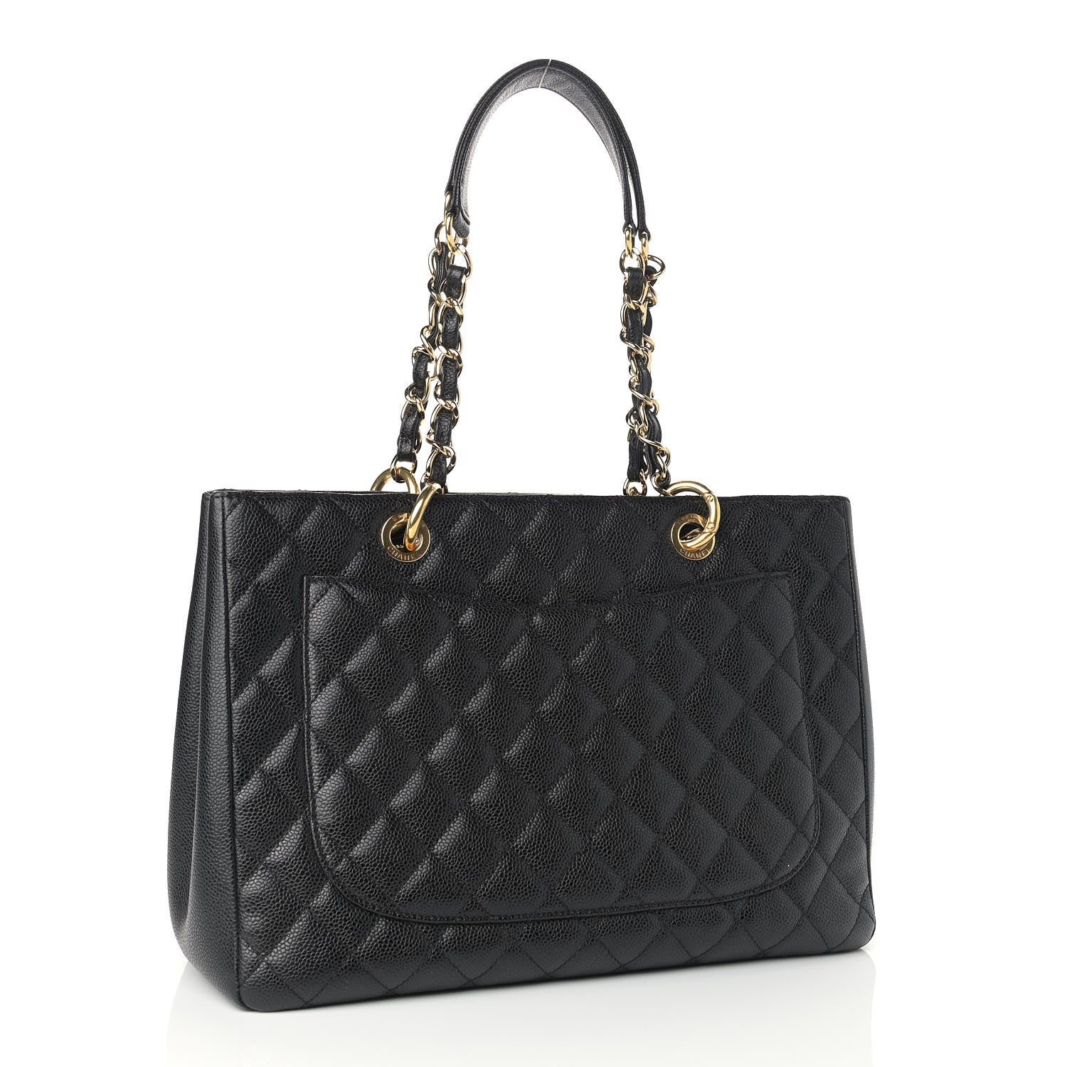 Chanel Caviar Quilted Grand Shopping Tote GST Black 2 of 8