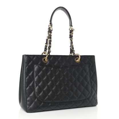 Chanel Caviar Quilted Grand Shopping Tote GST Black 2 of 8
