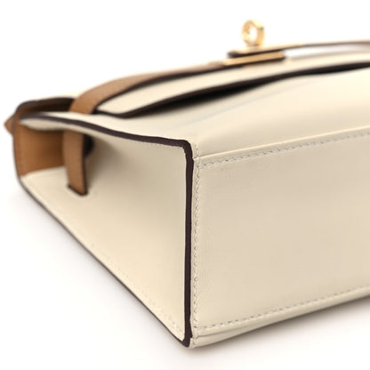 Hermes Swift Horseshoe Kelly Pochette Clutch Nata Biscuit 9 of 11