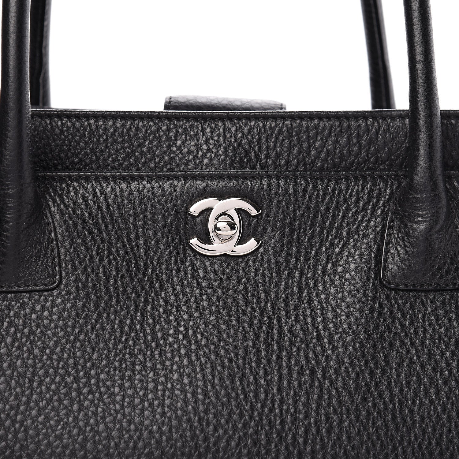 Chanel Deerskin Cerf Executive Shopper Tote Black 9 of 12