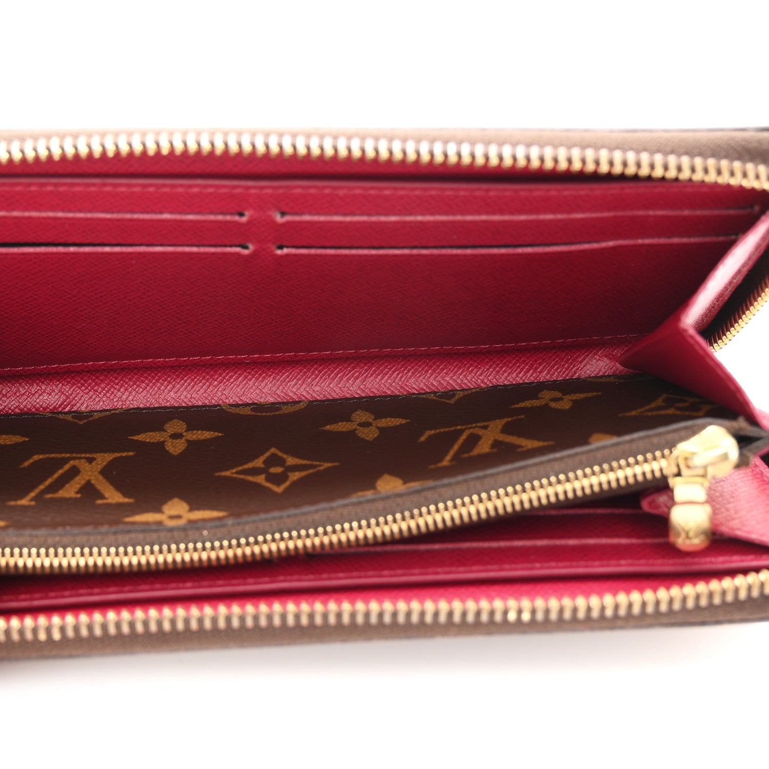 Louis Vuitton Monogram Clemence Wallet Fuchsia 5 of 8