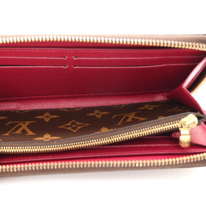 Louis Vuitton Monogram Clemence Wallet Fuchsia 5 of 8