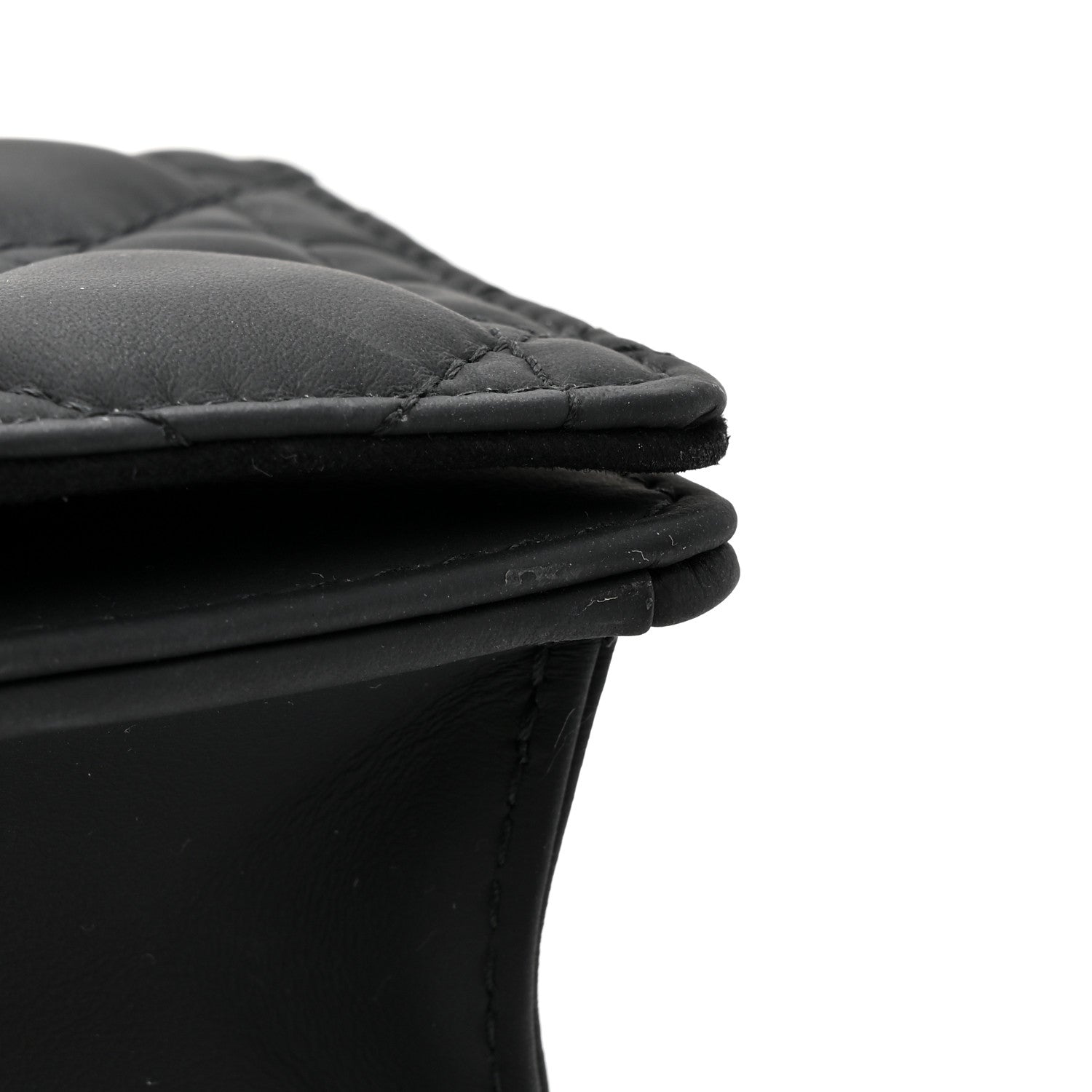 Christian Dior Ultra Matte Calfskin Cannage Mini Waist Pouch on Chain Black 10 of 11