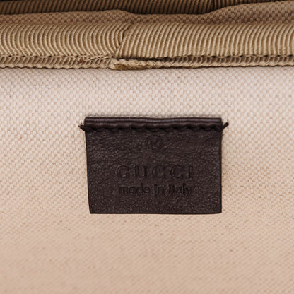 Gucci GG Supreme Monogram Four Wheel Carry On Suitcase Dark Brown 7 of 14