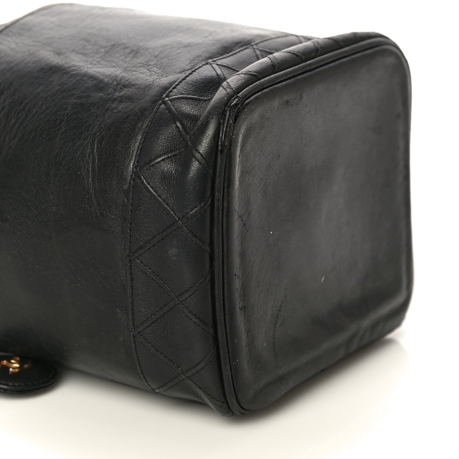 Chanel Lambskin Vanity Cosmetic Case Black 9 of 20