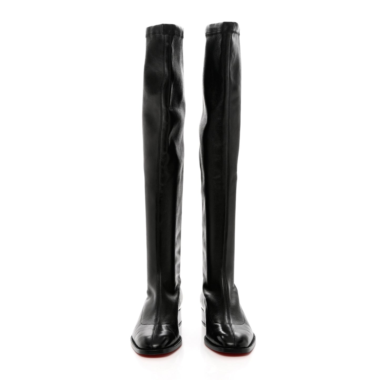 Nappa Theophila Stretch Over The Knee Boots 39.5 Black