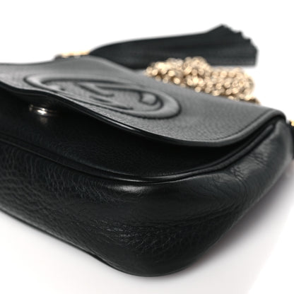 Gucci Pebbled Calfskin Small Soho Flap Crossbody Black 10 of 10
