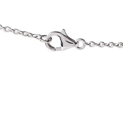 Van Cleef & Arpels 18K White Gold Gray Mother of Pearl Pure Alhambra Pendant Necklace 6 of 6