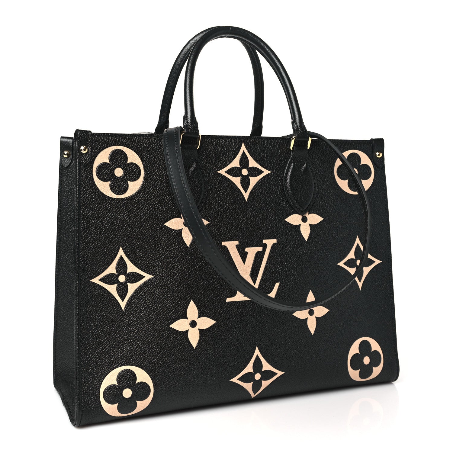 Louis Vuitton Empreinte Monogram Giant Onthego MM Black Beige 3 of 9